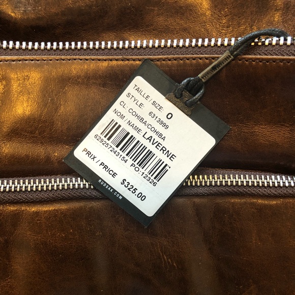 Rudsak Distressed Brown Leather Messenger Bag - Picture 8 of 16